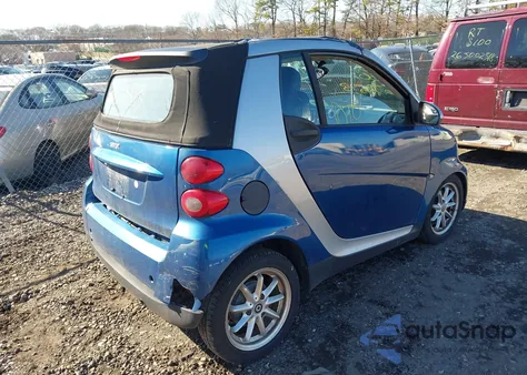 2008 Smart Fortwo Passion из США, поврежденный, VIN WMEEK31X98K167147